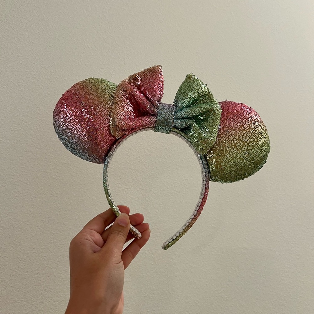 Pastel Rainbow Minnie Mouse Ears